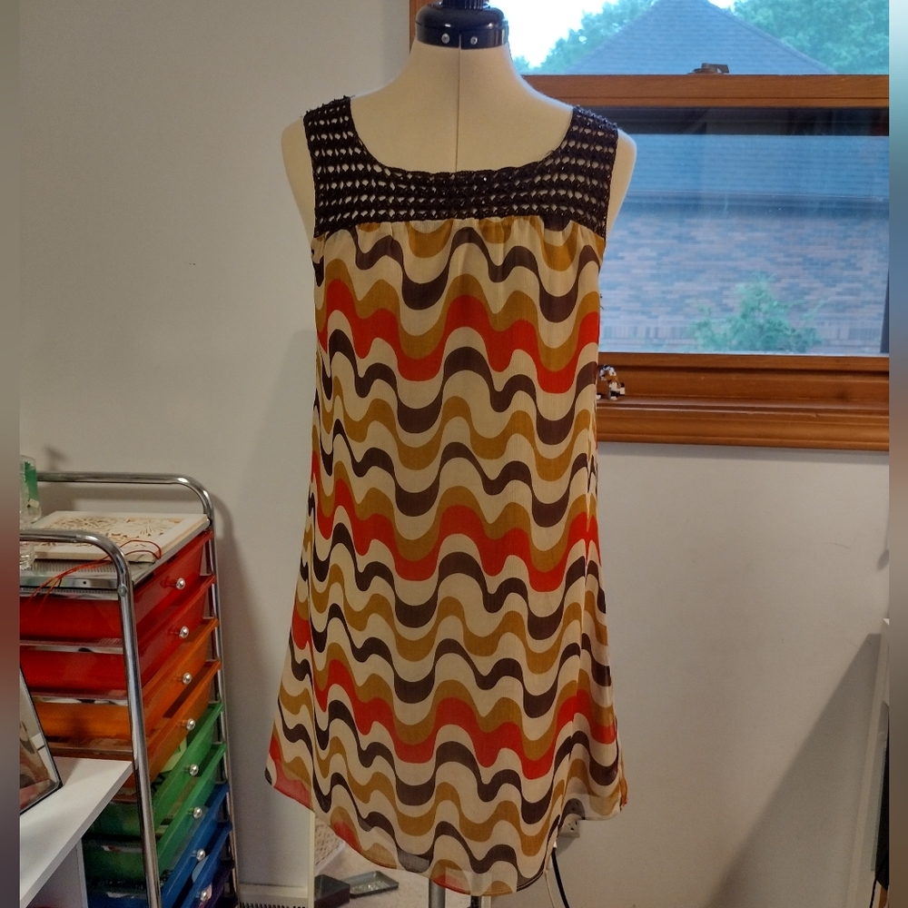 NWT Dressy Crochet-Look A-Line Dress Size XS